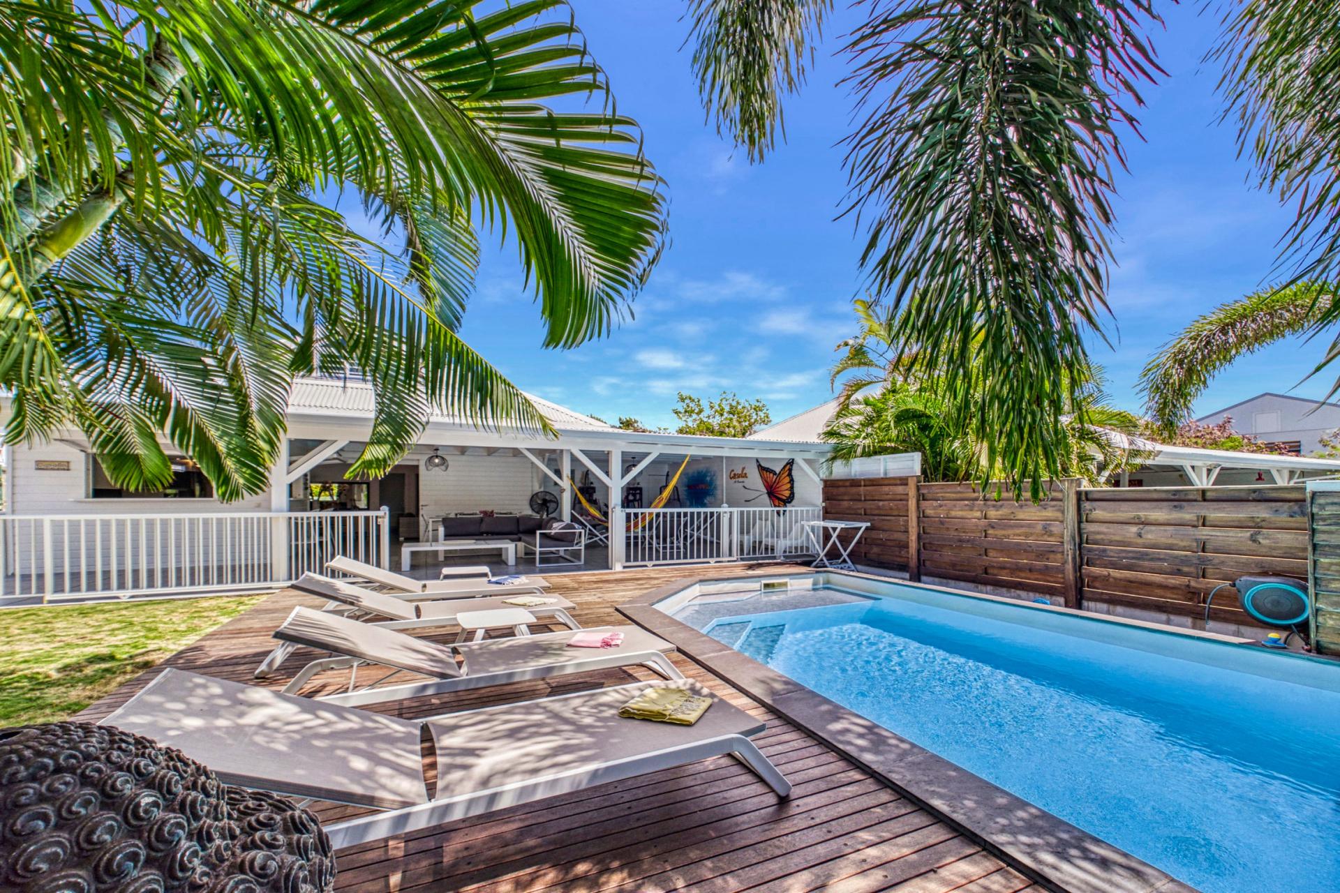 1.Location villa 8 personnes avec piscine et prxomité plage des Raisins Clairs